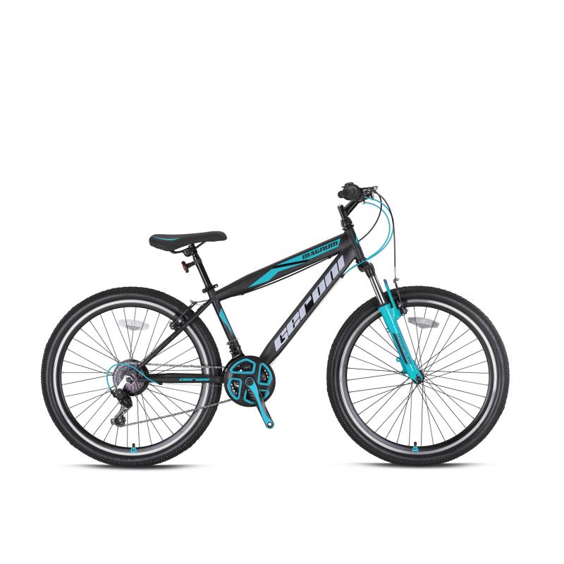 Magnum ATB 39 cm zwart turq 21sp VV