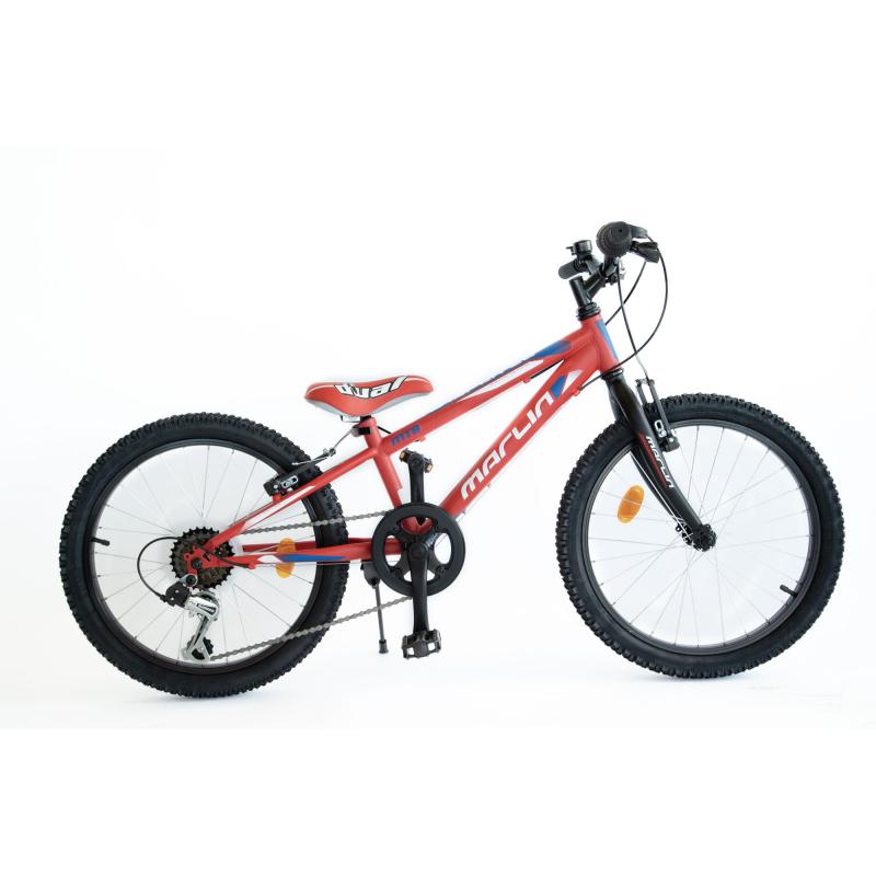MTB Casper 20" rood zwart 6 sp