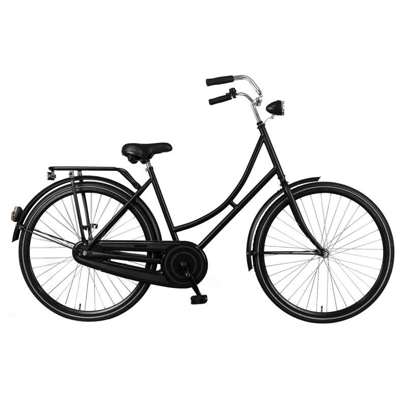 Oma No Label zwart 50 cm met slot zonder jasbeschermers